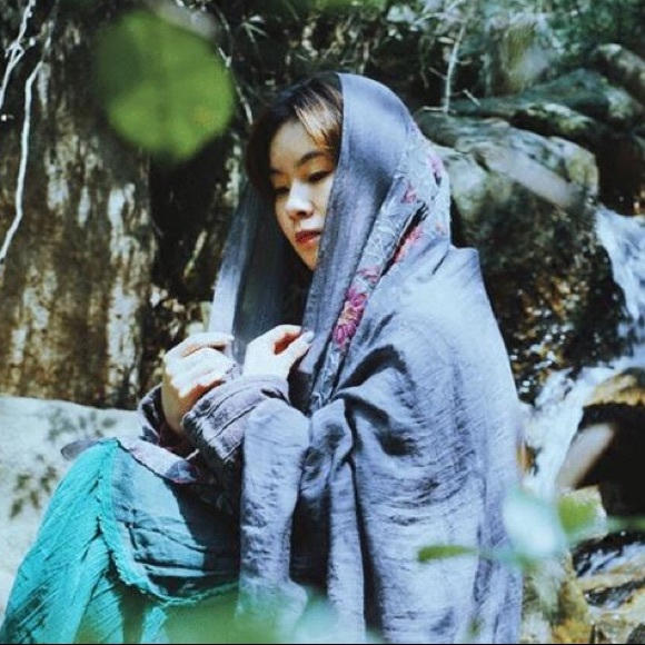 Beautiful Embroidered scarf wrap - Picture 7 of 13